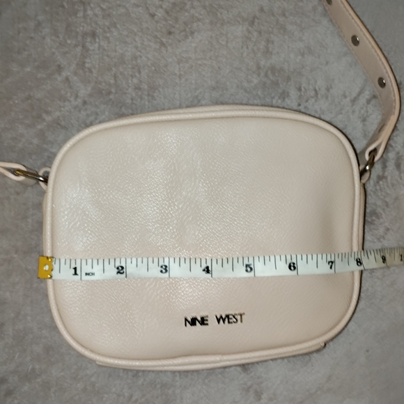 Nine West | Cream Colored Vegan Leather Crossbody Bag Crossbody Purse - Picture 14 of 16